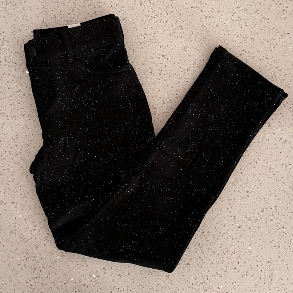 NWT Girls, NEW black w/shimmer Pants, Size 8